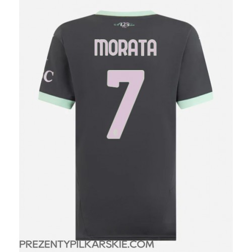 Stroje piłkarskie AC Milan Alvaro Morata #7 Koszulka Trzeciej dla damskie 2024-25 Krótki Rękaw